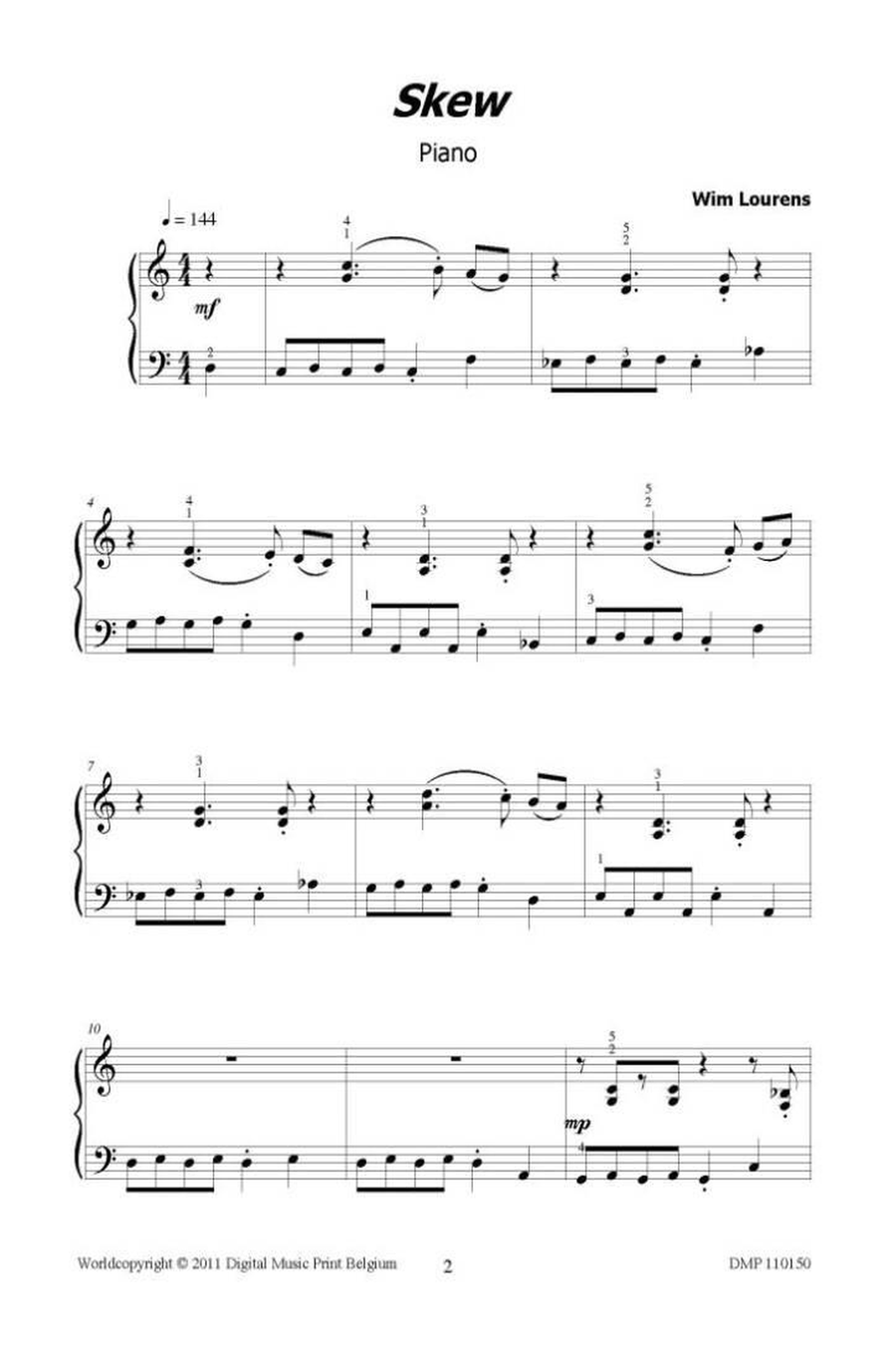 Skew Piano Solo scores gallery preview page 2