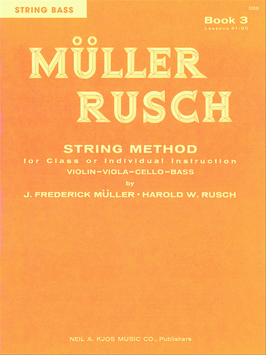 Muller-Rusch String Method Book 3 - Violin Chamber Orchestra scores gallery preview page 1