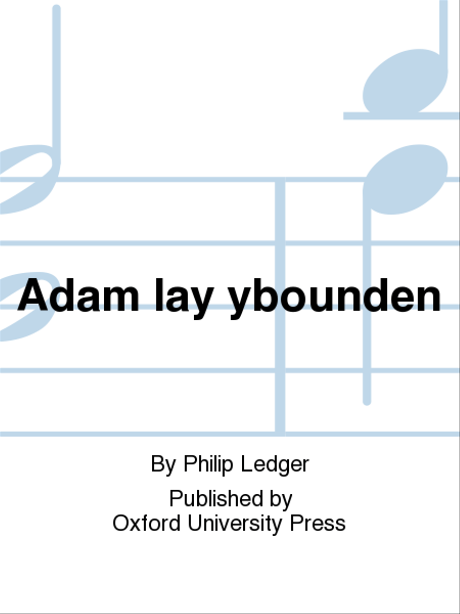 Adam lay ybounden 4-Part scores gallery preview page 1