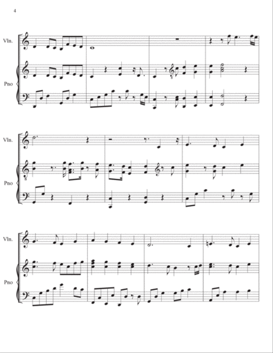 Alas, and Did My Savior Bleed (Violin with piano accompaniment)(Violin Sheet Music Pdf) Violin Solo scores gallery preview page 4