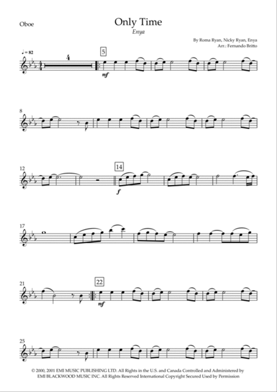 Only Time Piano scores gallery preview page 3