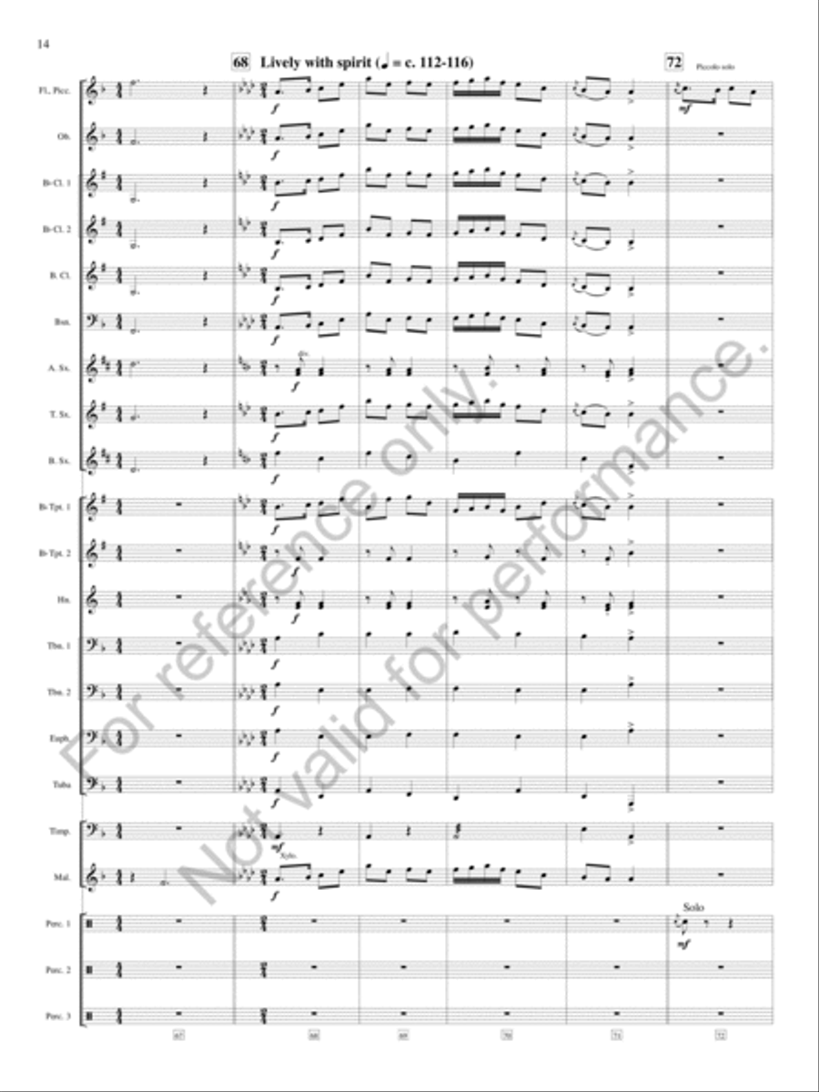 An English Triptych An English Triptych Concert Band scores gallery preview page 15