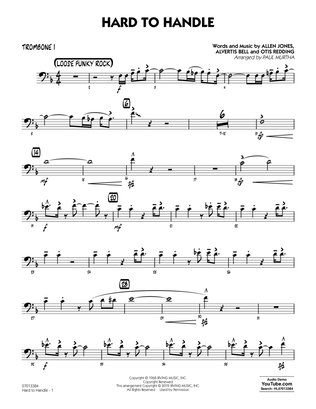 Book cover for Hard to Handle (arr. Paul Murtha) - Trombone 1