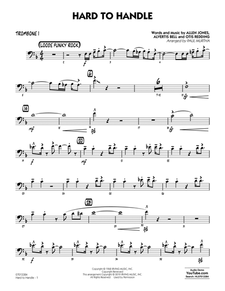 Hard to Handle (arr. Paul Murtha) - Trombone 1