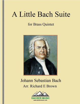 Book cover for A Little Bach Suite - Brass Quintet