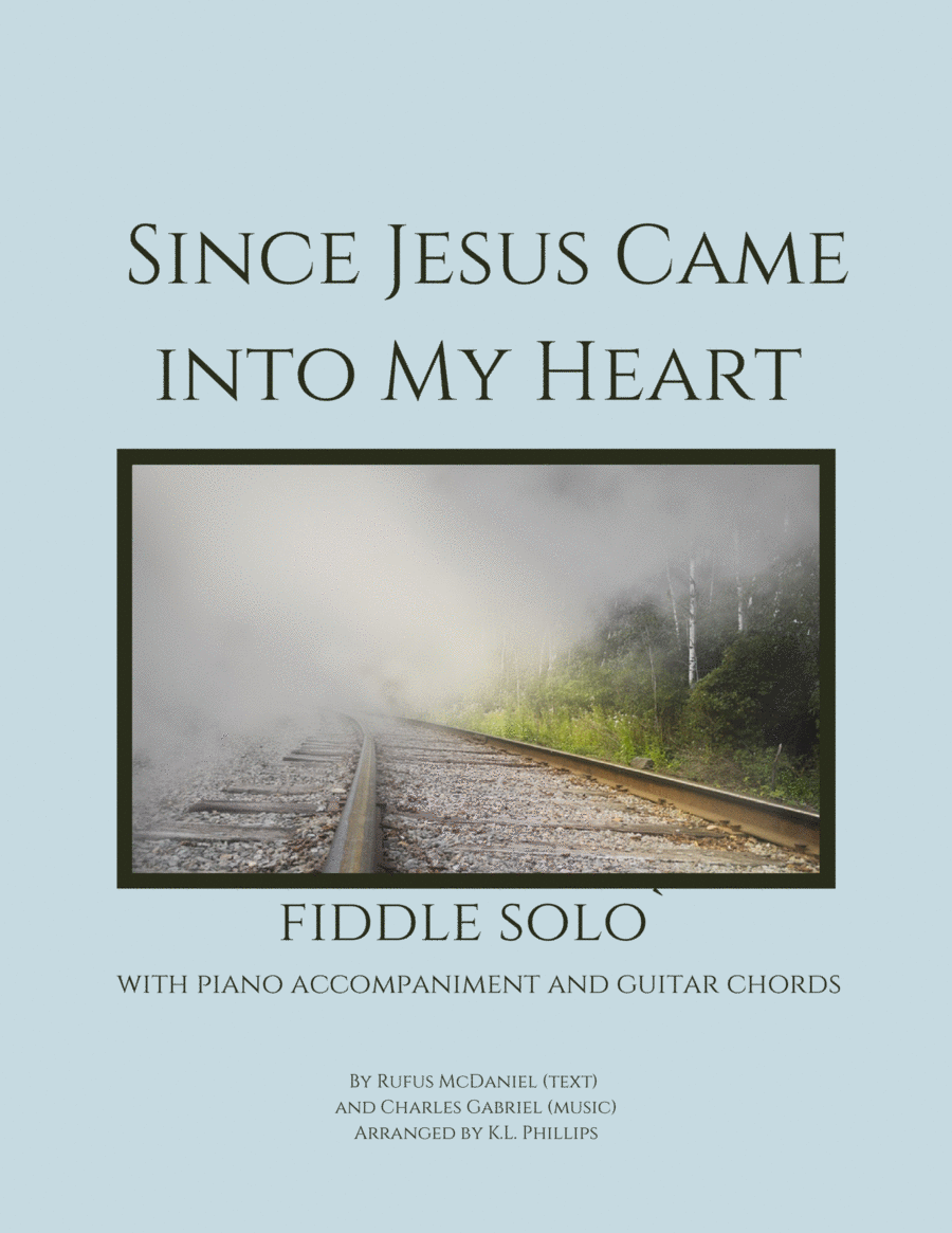 Since Jesus Came Into My Heart - Fiddle Solo with Piano Accompaniment and Guitar Chords Violin Solo scores gallery preview page 1