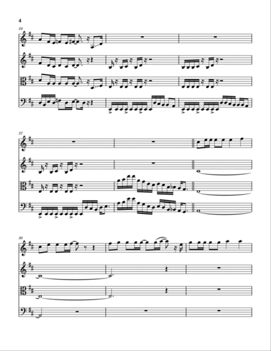 Funk 50 Funk 50 String Quartet scores gallery preview page 5