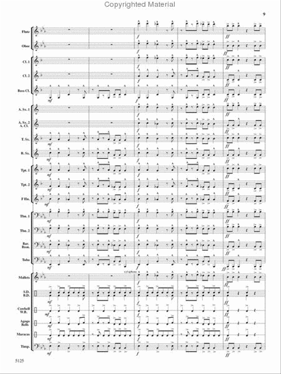 Deck the Halls With Chips and Salsa Concert Band scores gallery preview page 8