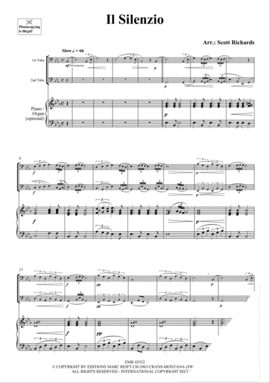 Il Silenzio Tuba scores gallery preview page 4