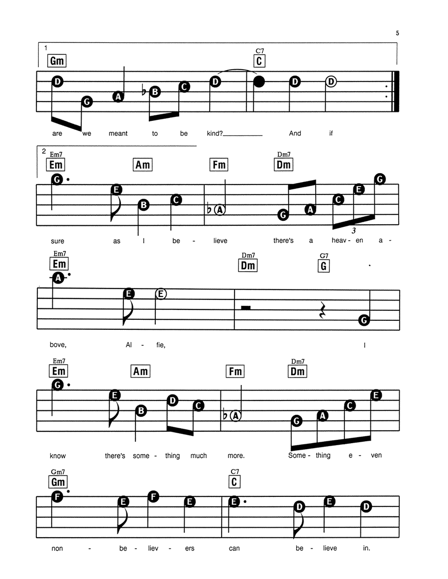 Alfie Alfie Electronic Keyboard scores gallery preview page 2