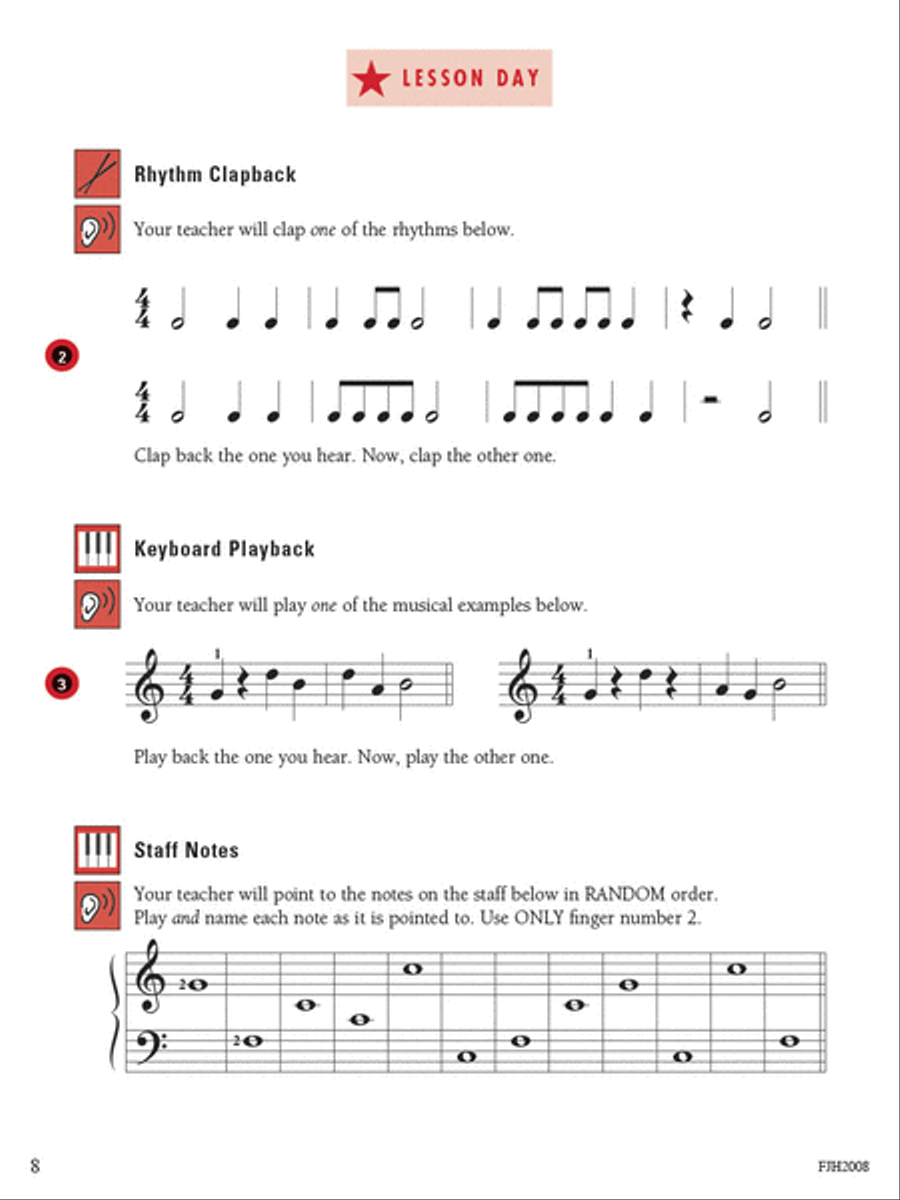 Write, Play, and Hear Your Theory Every Day, Book 2 Piano Method scores gallery preview page 3