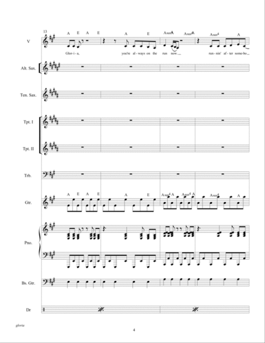 Gloria Large Ensemble scores gallery preview page 6
