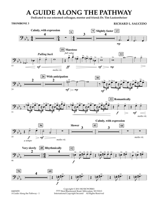A Guide Along The Pathway - Trombone 3