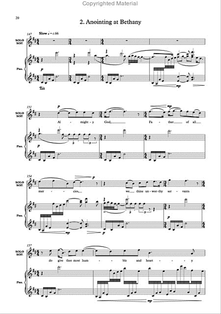 The Passion of our Lord Jesus Christ 4-Part scores gallery preview page 6