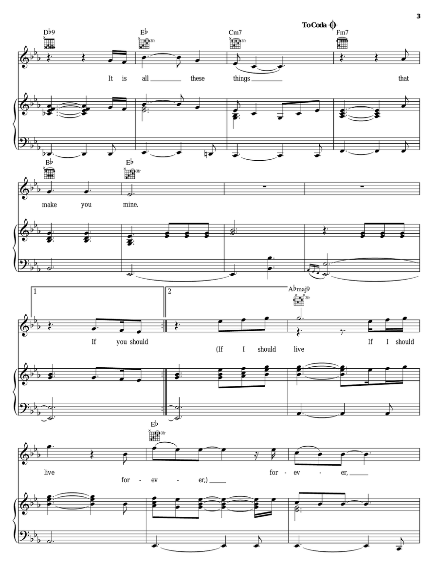 All These Things Piano, Vocal, Guitar scores gallery preview page 3