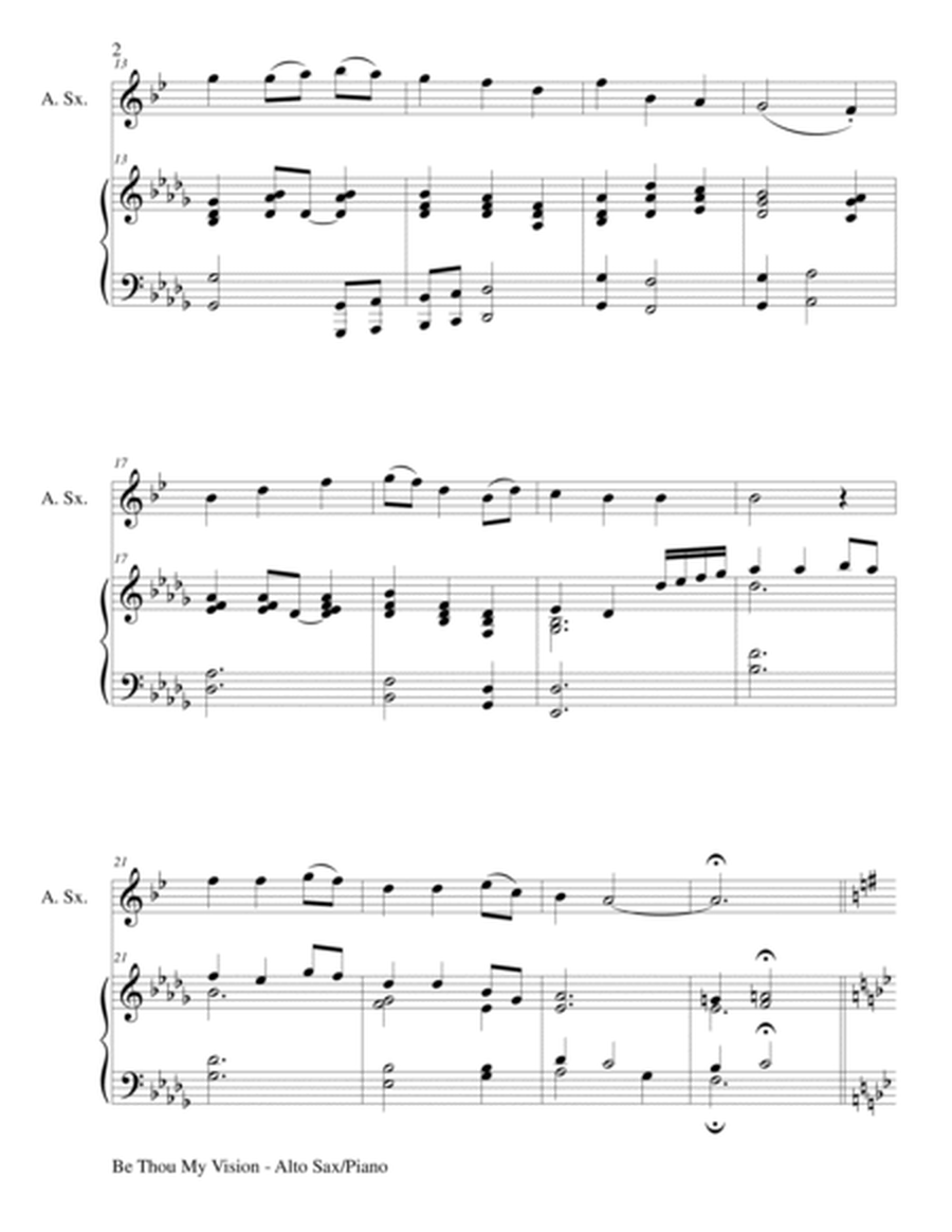 BE THOU MY VISION (Duet – Alto Sax and Piano/Score and Parts) image number null