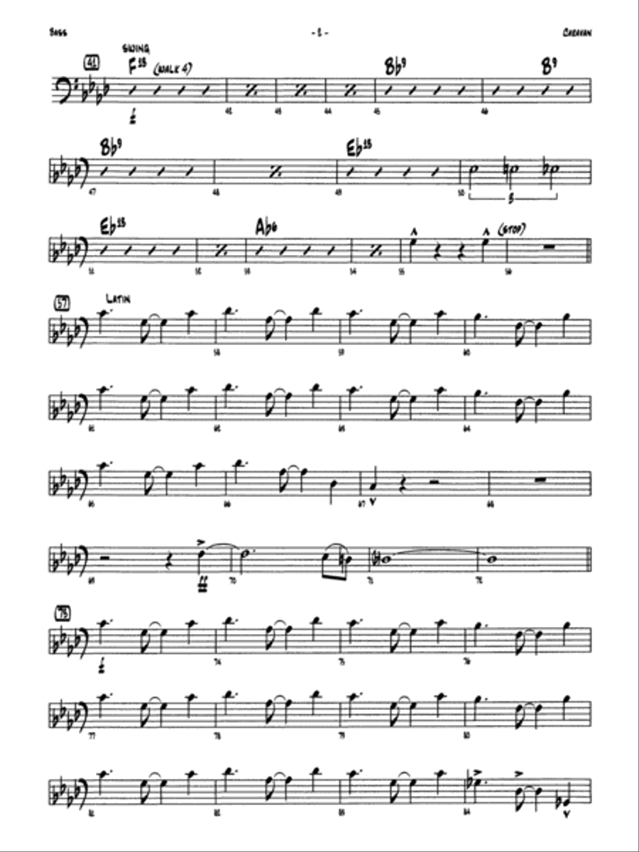 Caravan: String Bass Jazz Ensemble scores gallery preview page 2