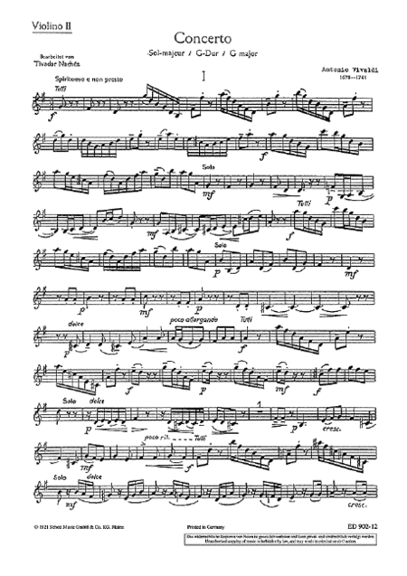 Concerto in G Major, RV 298/PV 100