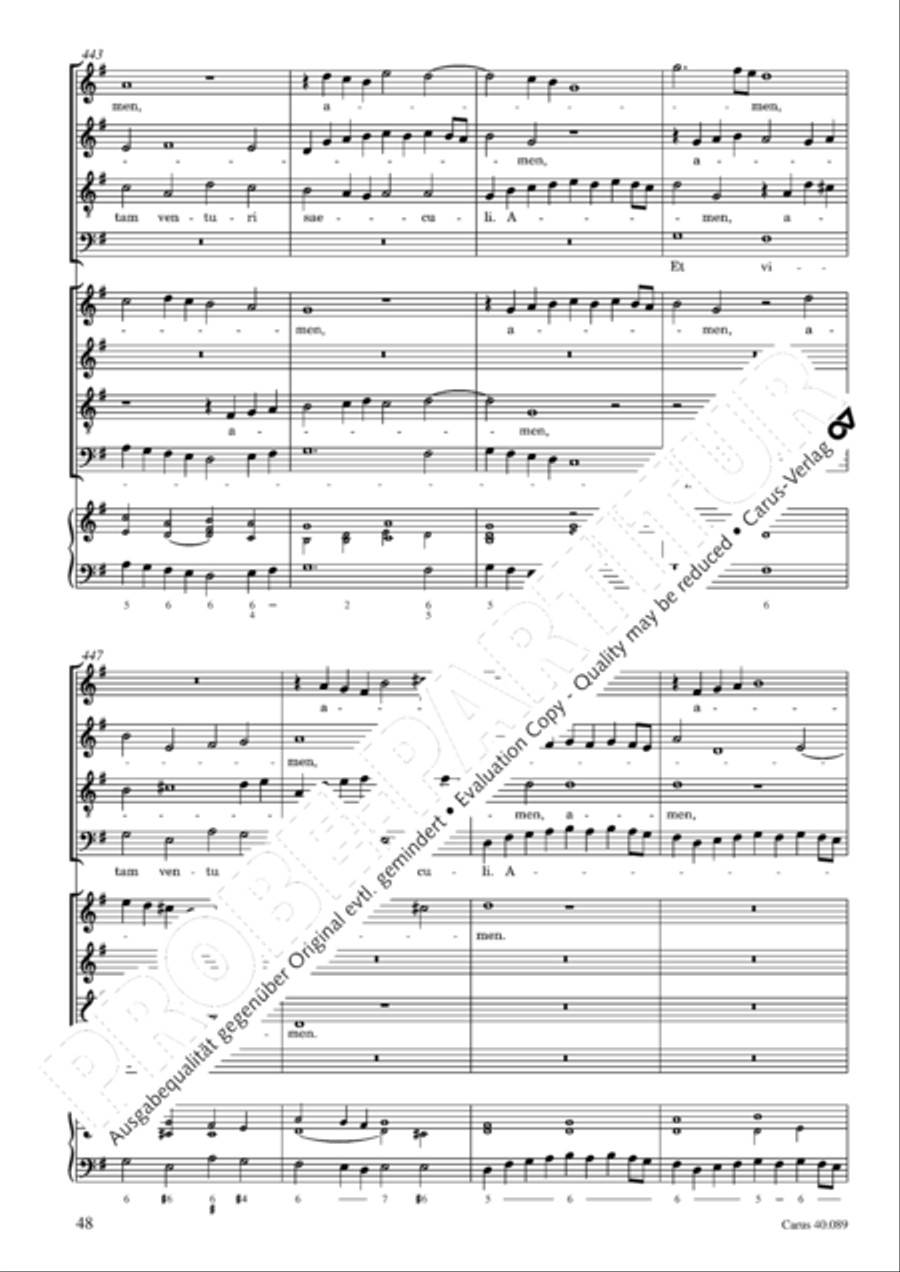 Credo a 8 voci Credo a 8 voci 4-Part scores gallery preview page 49