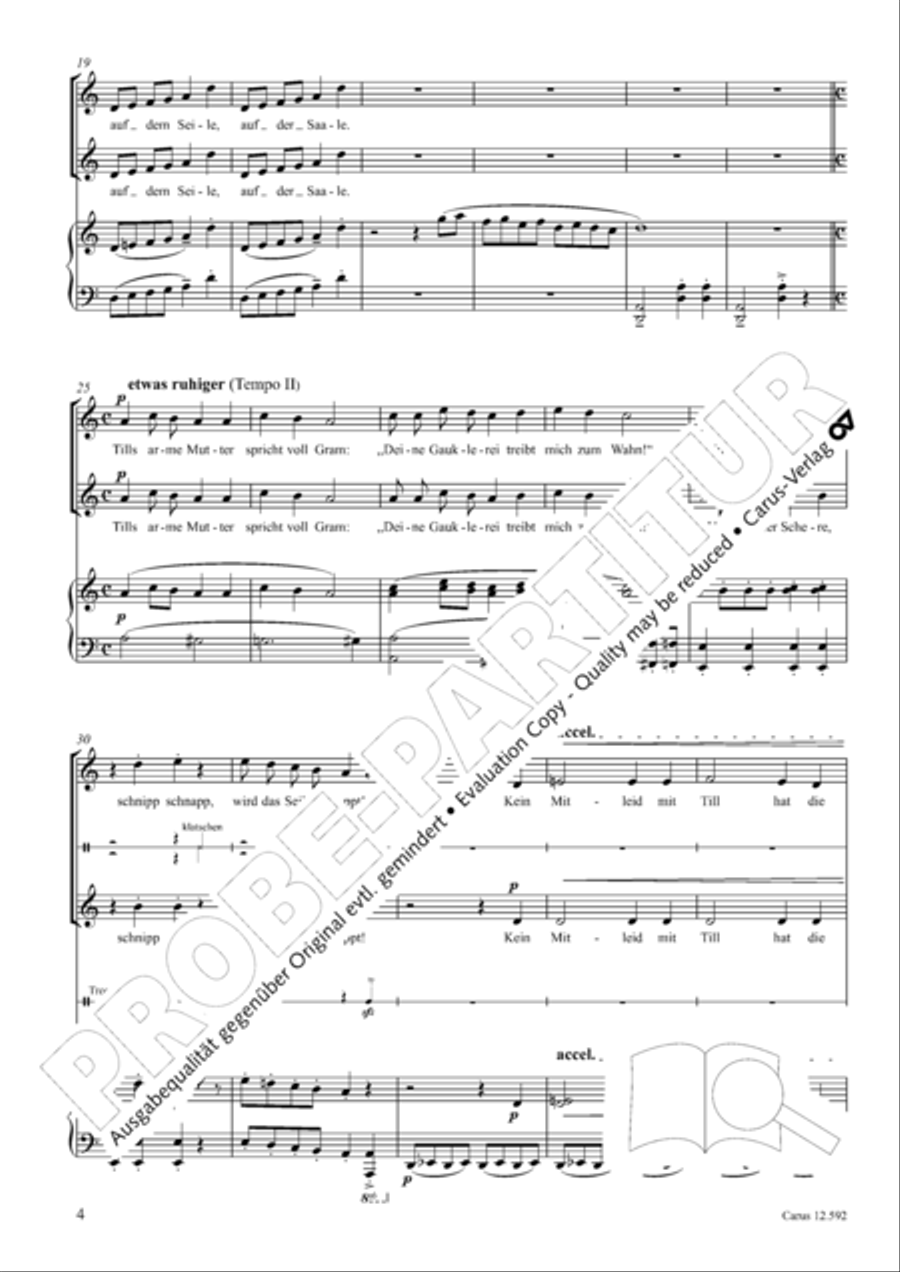 Eulenspiegeleien op. 146. Drei Eulenspiegelszenen Collection / Songbook scores gallery preview page 5