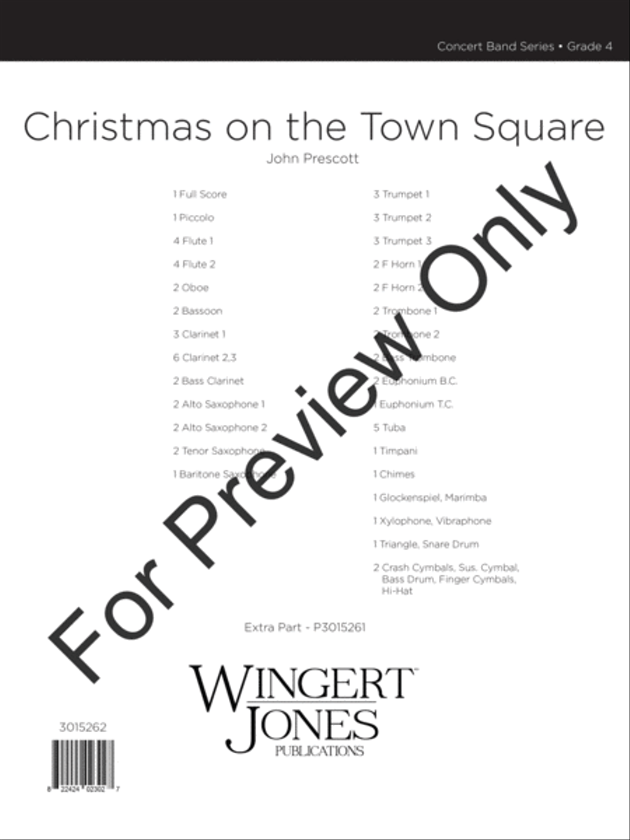 Christmas On The Town Square (Score) Concert Band scores gallery preview page 2