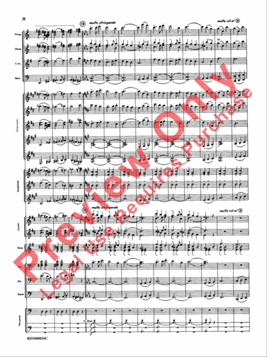 Symphonic Suite Concert Band scores gallery preview page 31