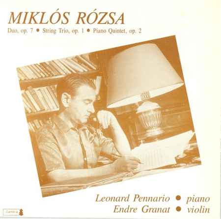 Chamber Music By Miklos Rozsa