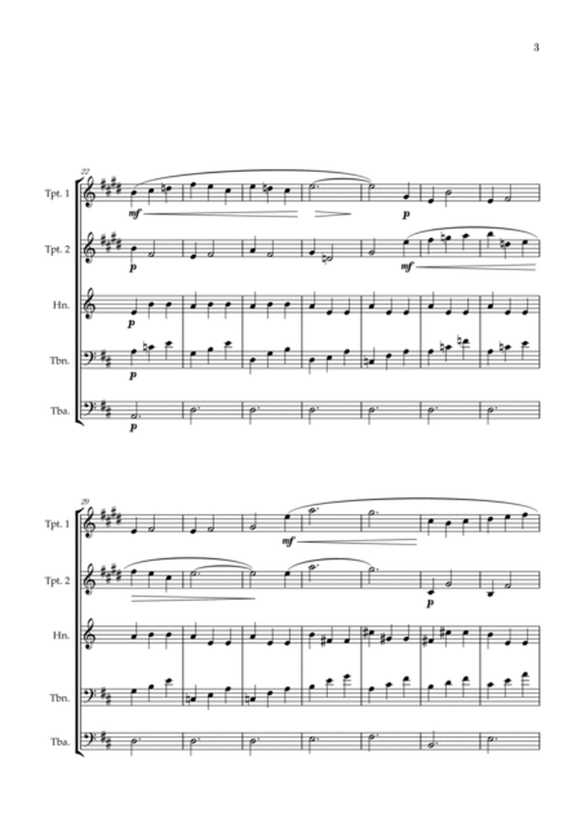 Gymnopédie no 1 | Brass Quintet | Original Key |Easy intermediate image number null