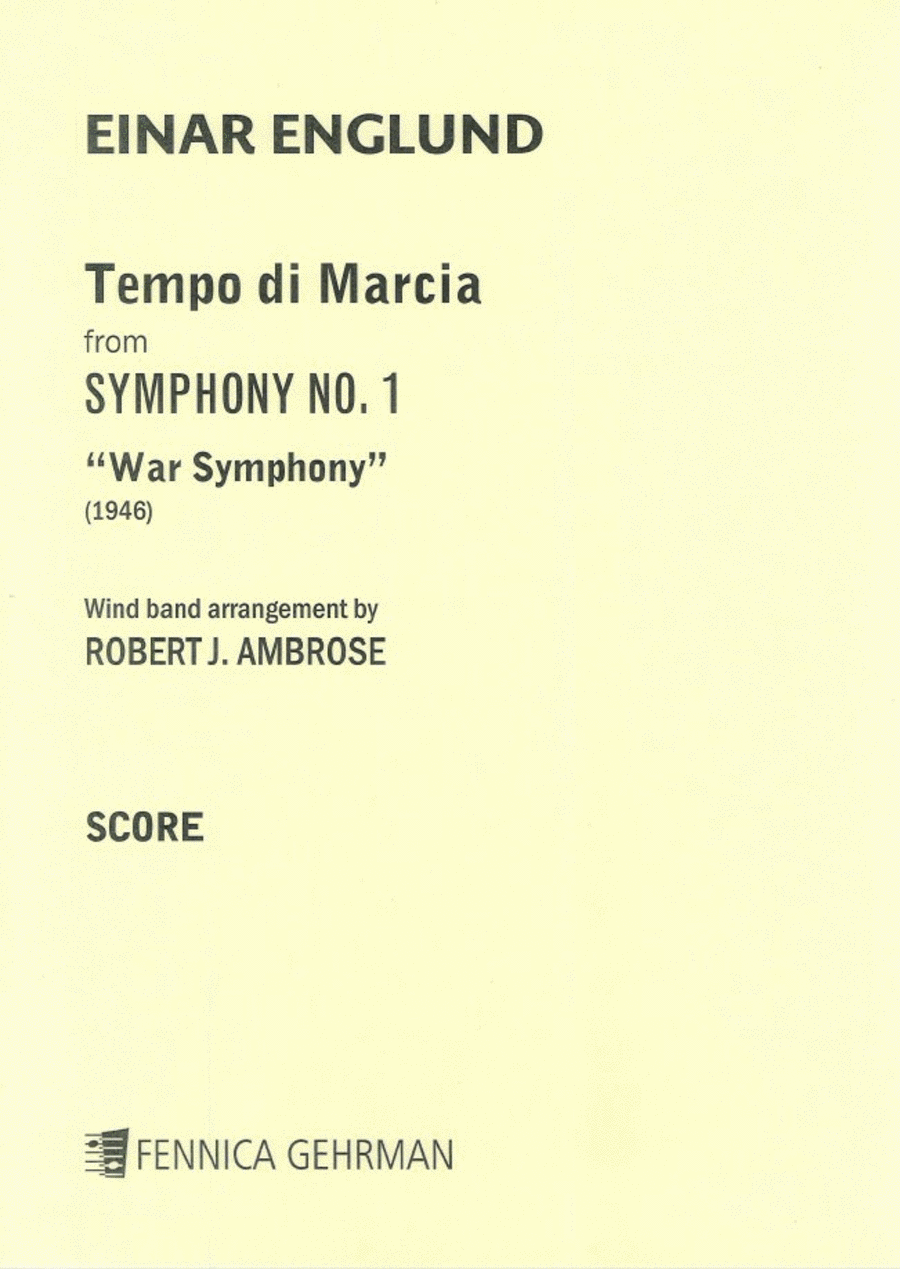 Tempo di Marcia from Symphony No. 1 - Score & parts — Arrangement for wind band Concert Band scores gallery preview page 1
