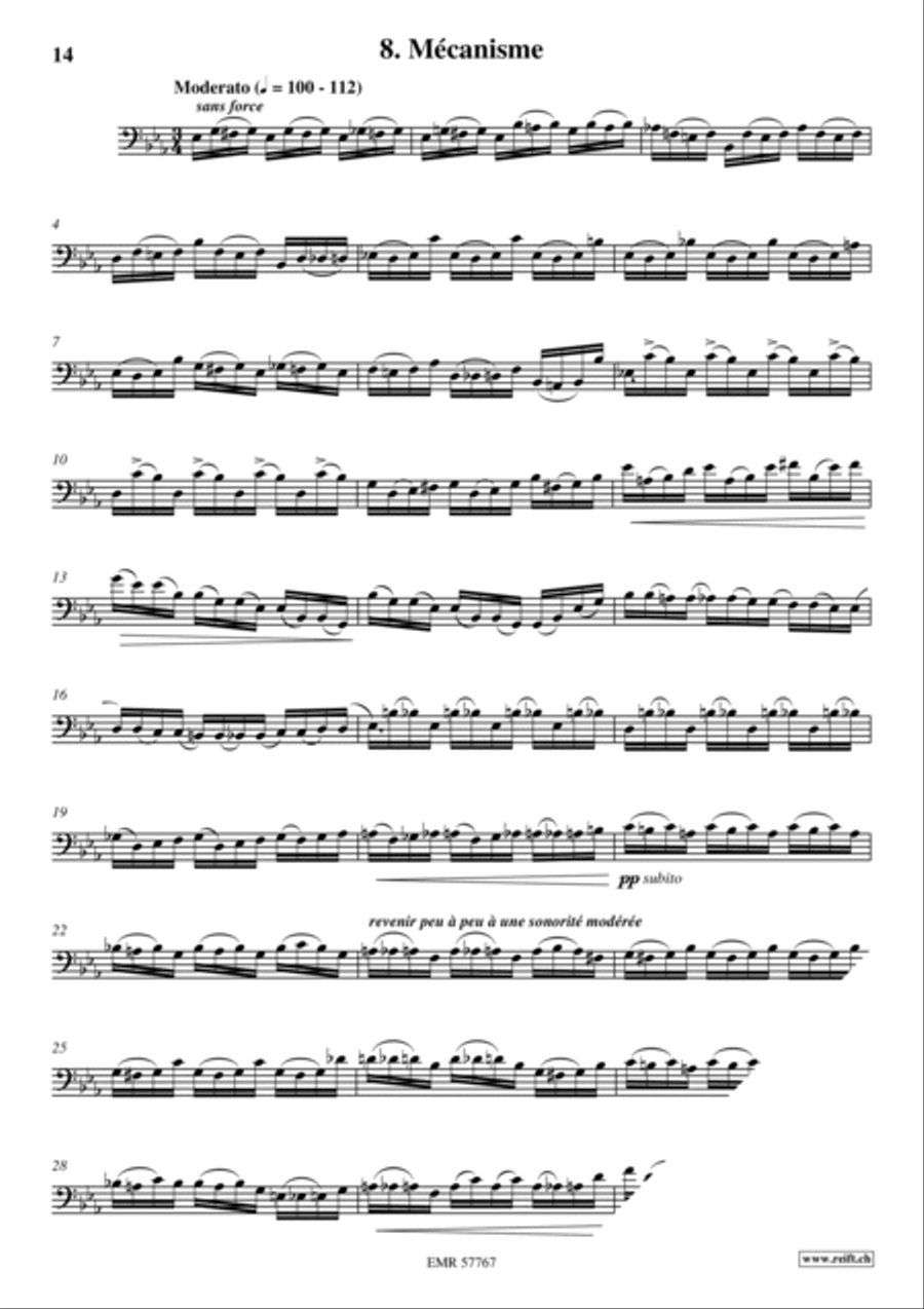 36 Etudes Transcendantes Bassoon Solo scores gallery preview page 10