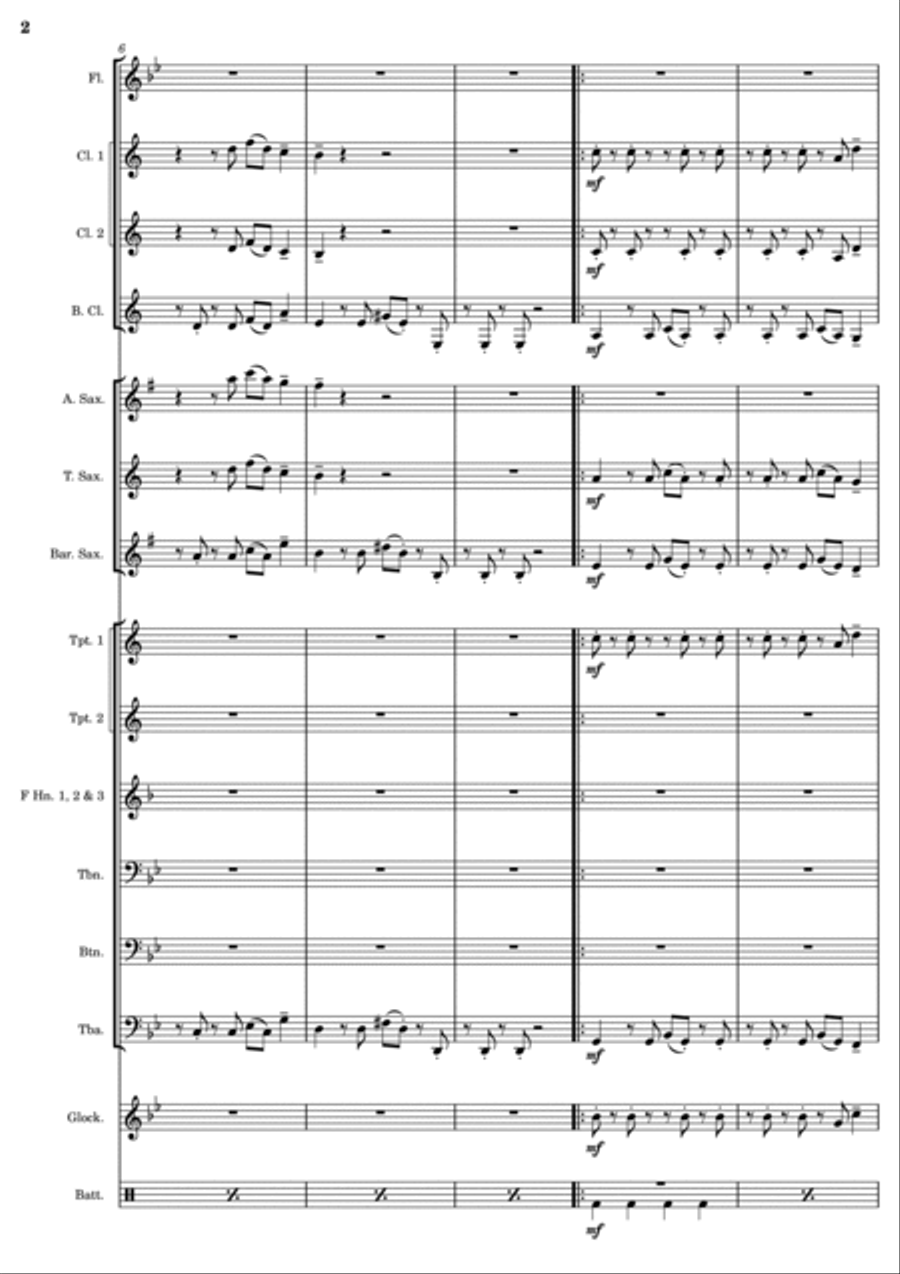 Bad Guy Marching Band scores gallery preview page 2