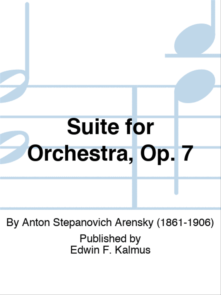 Suite for Orchestra, Op. 7 Orchestra scores gallery preview page 1
