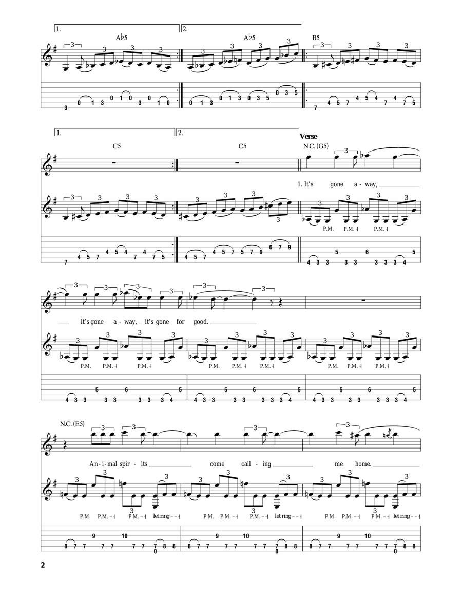 Divinations Divinations Acoustic Guitar scores gallery preview page 2