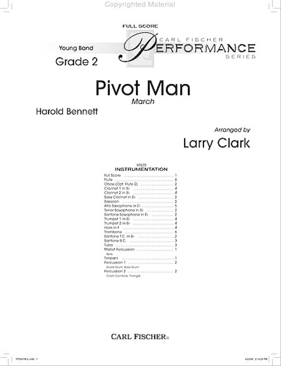 Pivot Man Concert Band scores gallery preview page 2
