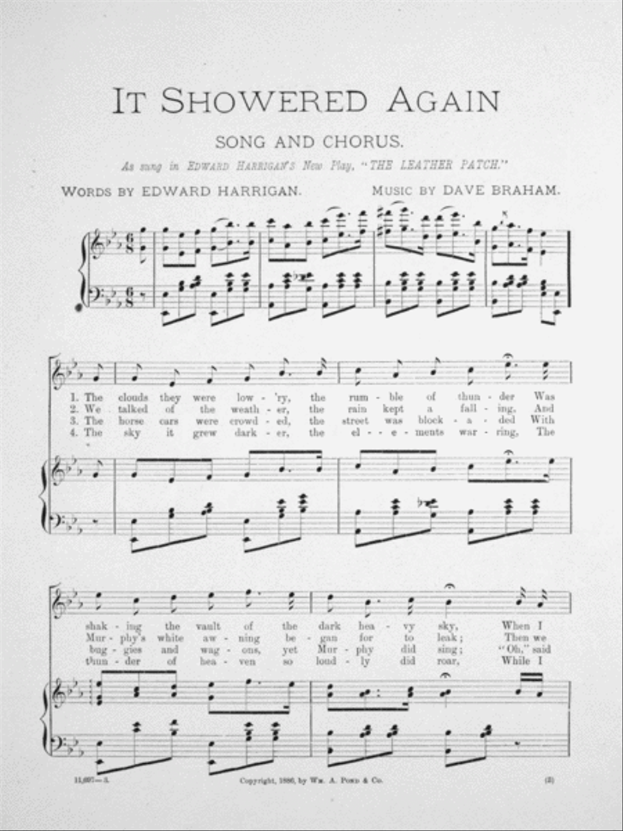 It Showered Again. Song and Chorus Choir scores gallery preview page 2
