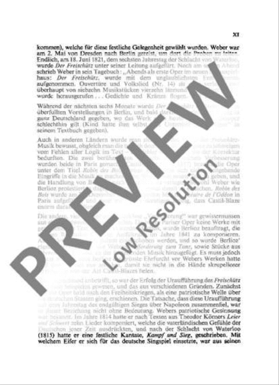 Der Freischütz Choir scores gallery preview page 12
