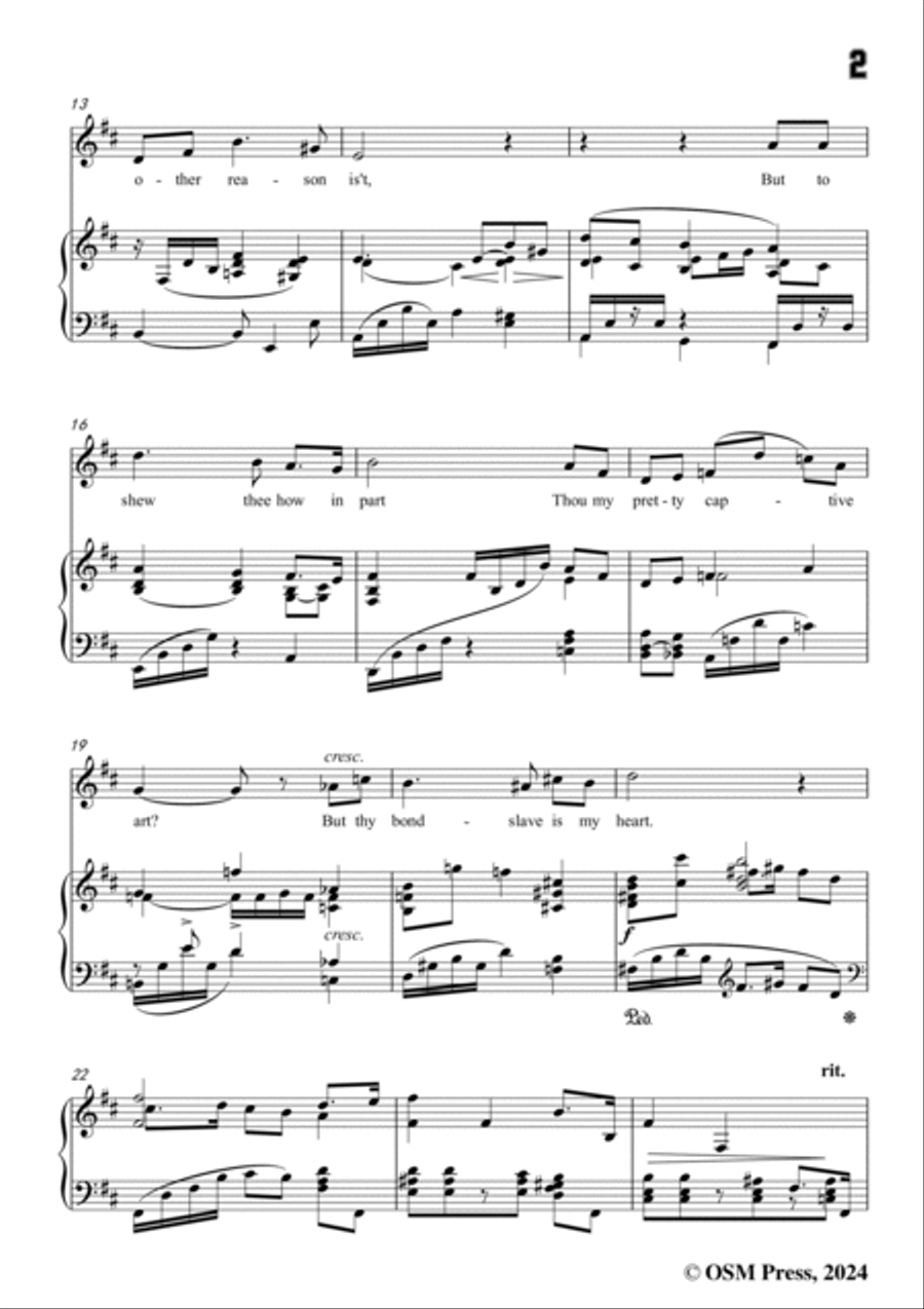 Quilter-The Bracelet,in b minor,Op.8 No.1 Voice scores gallery preview page 3