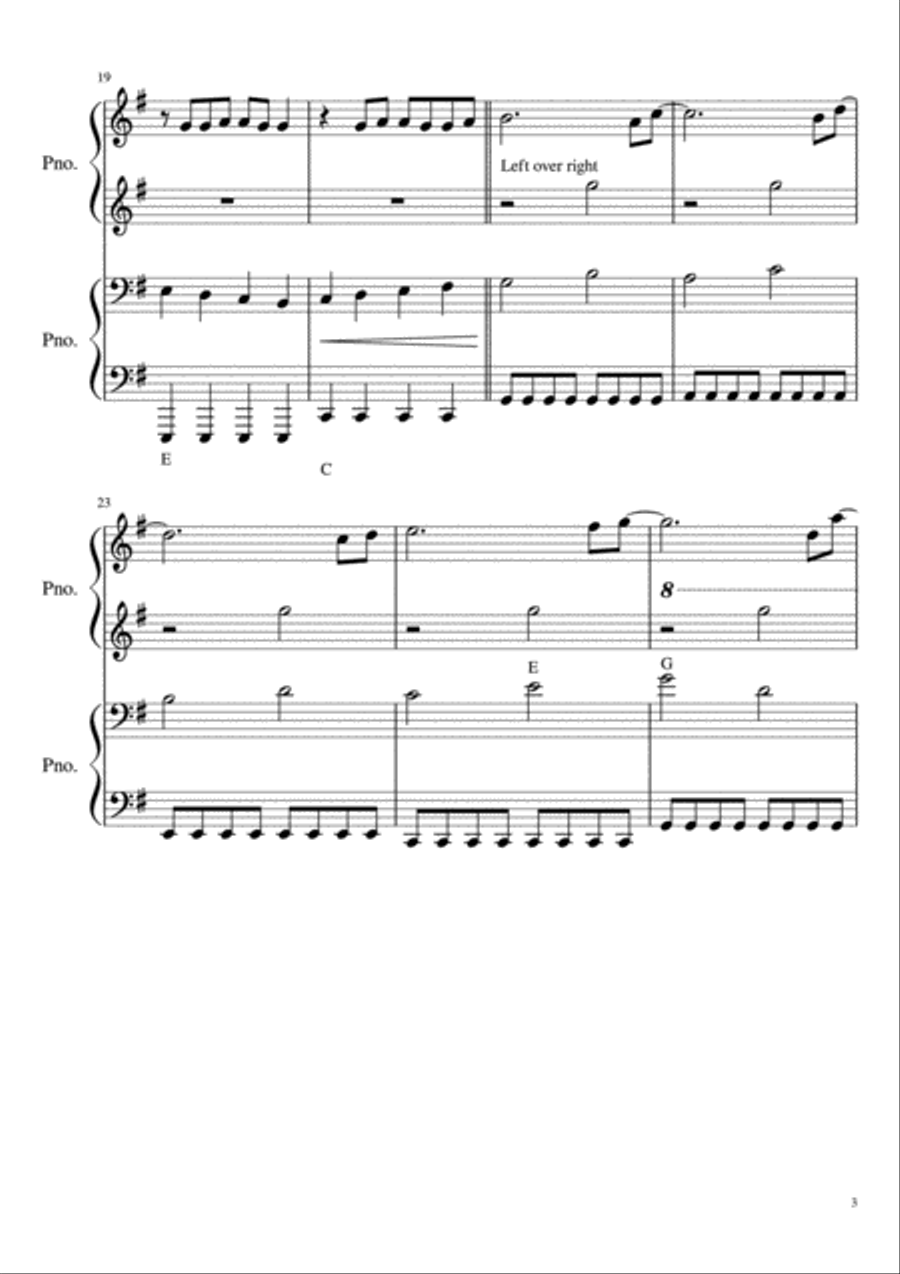 Firework Piano scores gallery preview page 3