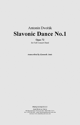 Slavonic Dance No.1, Op.72 - CONDUCTOR'S SCORE ONLY