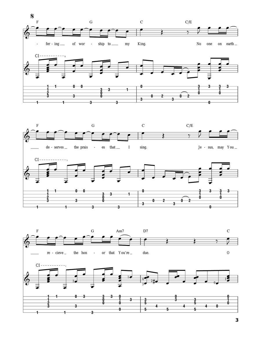 Offering Acoustic Guitar scores gallery preview page 3