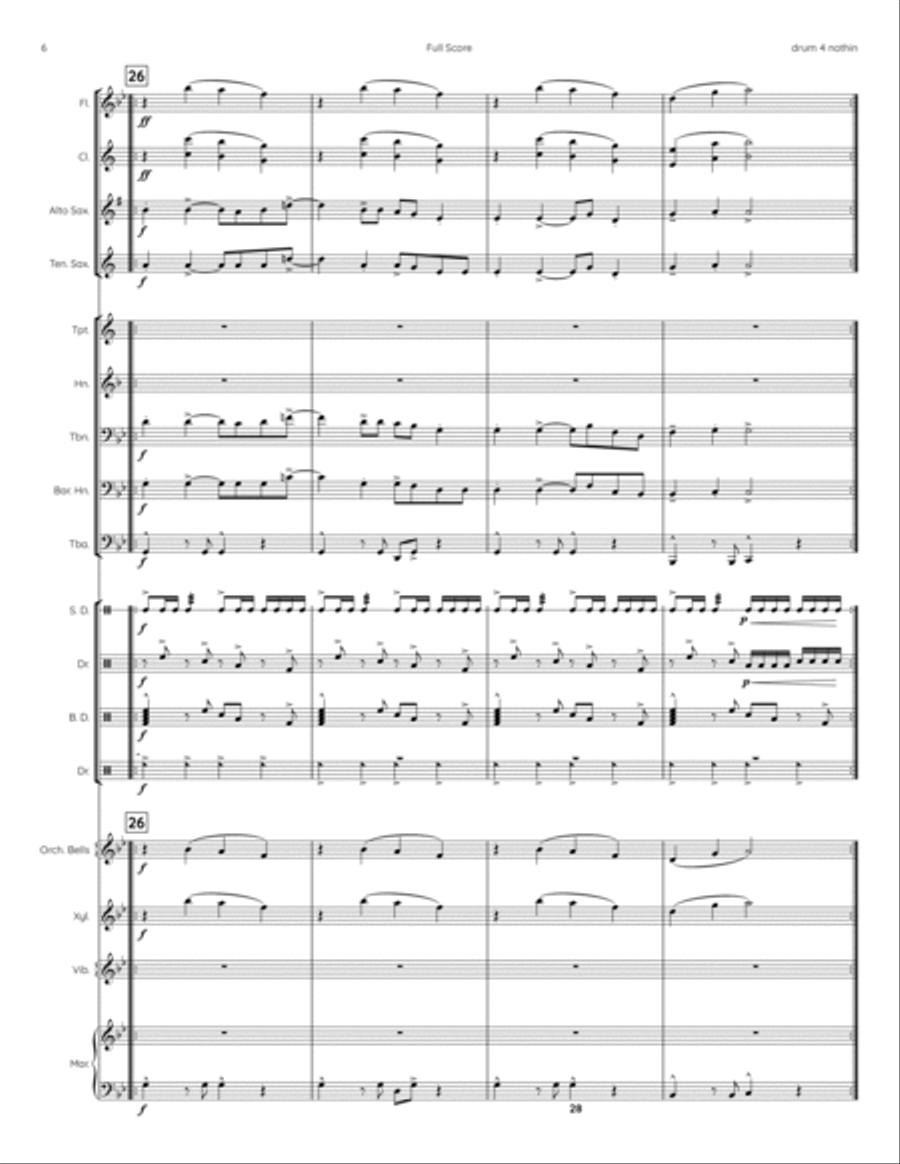 Money For Nothing Marching Band scores gallery preview page 6