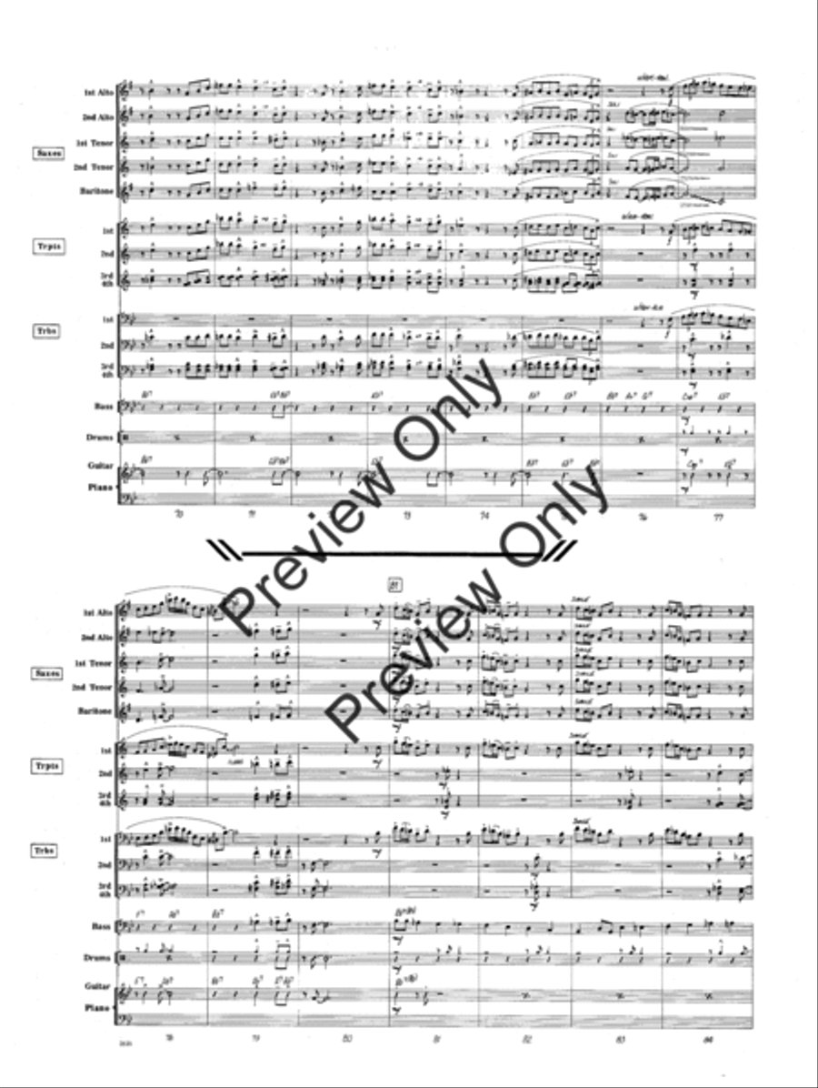 Filthy McNasty Jazz Ensemble scores gallery preview page 6