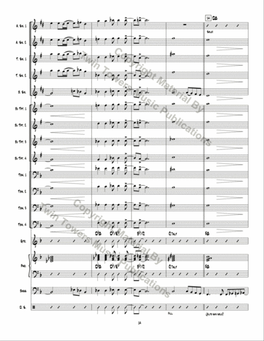 Man Ain't Said My Name Jazz Ensemble scores gallery preview page 15