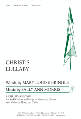 Book cover for Christ's Lullaby - Instrument edition