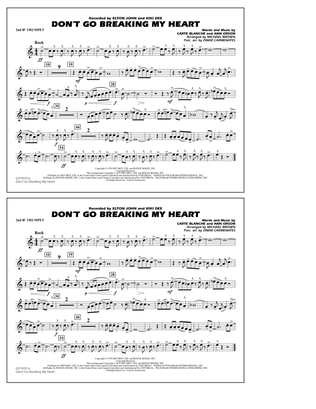 Don't Go Breaking My Heart - 2nd Bb Trumpet