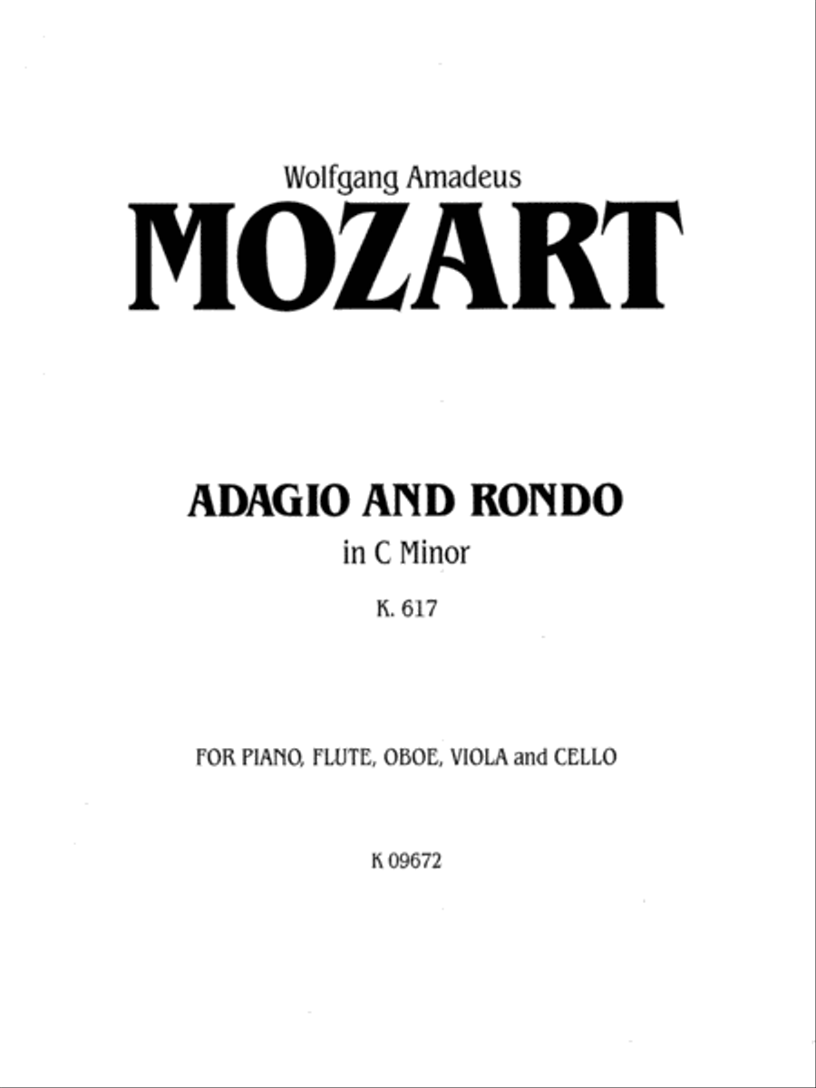 Adagio and Rondo in C Minor, K. 617 Small Ensemble scores gallery preview page 2