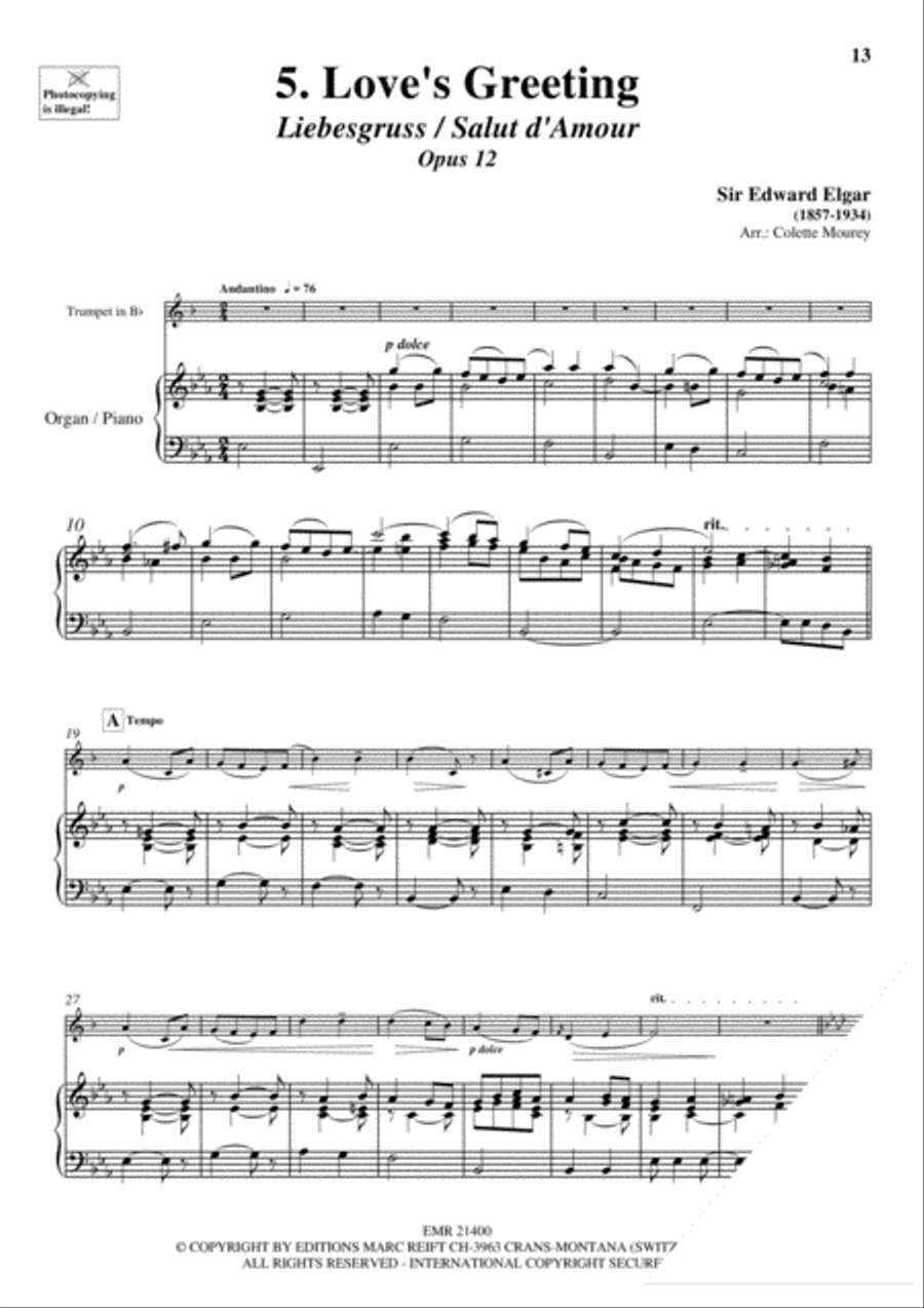20 Greatest Wedding Solos Cornet scores gallery preview page 7