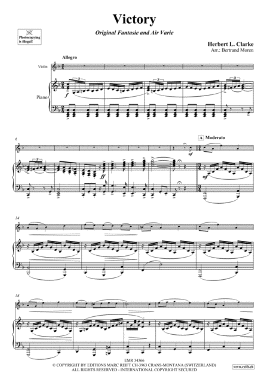 Victory Violin Solo scores gallery preview page 4