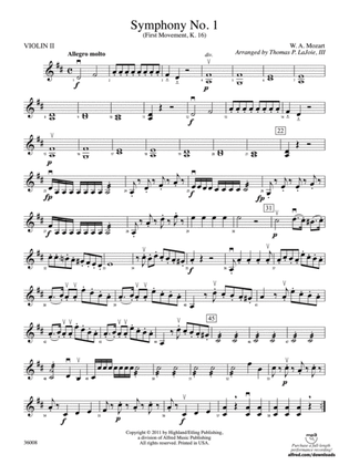 Symphony No. 1: 2nd Violin