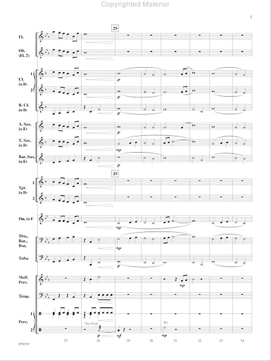 The Pursuit of Knowledge Concert Band scores gallery preview page 8